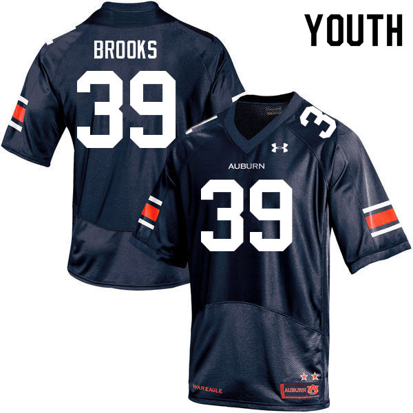 Youth #39 Dylan Brooks Auburn Tigers College Football Jerseys Sale-Navy